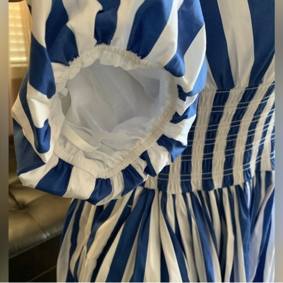 AYR Blue and White Striped Maxi Dress - Picture 8 of 9